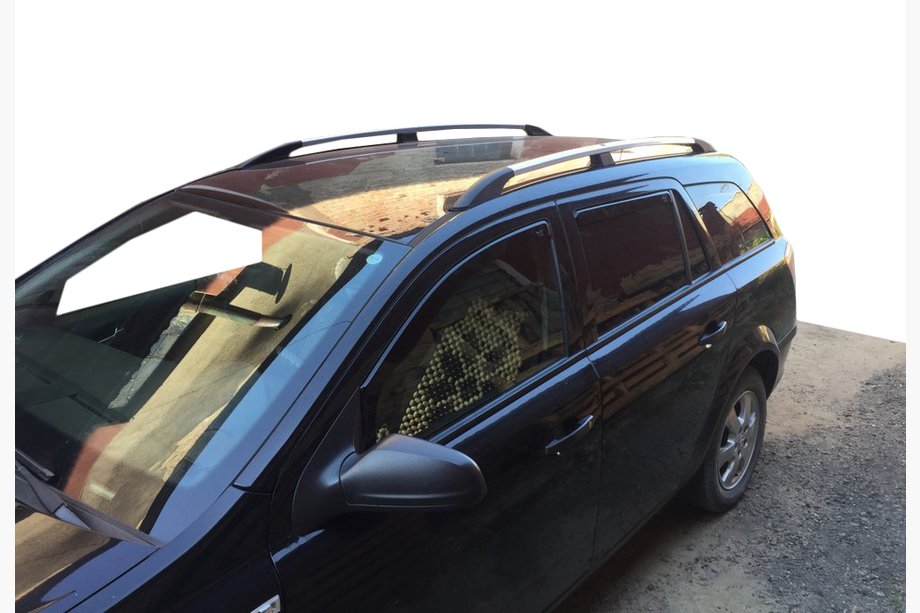 Opel Astra H 2004-2013 гг. Алюминиевые рейлинги (Caravan, хром) Фото 6