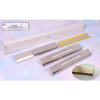 Накладки на пороги Natanika Standard (4 шт, нержавейка) Opel Meriva 2010-2017 гг.