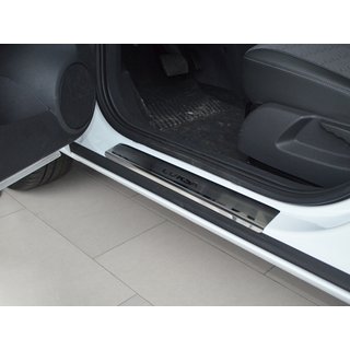 Накладки на пороги Natanika Premium (4 шт, нержавейка) Opel Corsa C 2000-2006 гг.