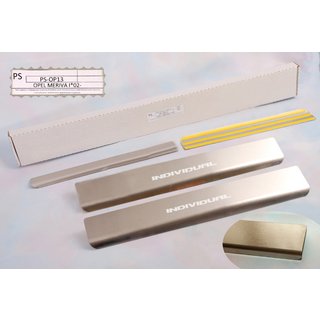 Накладки на пороги Natanika Standard (4 шт, нержавейка) Opel Meriva 2002-2010 гг.