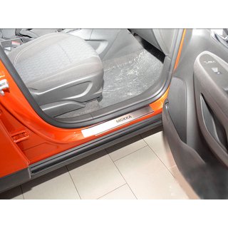Накладки на Пороги Nataniko (4 шт., Нержавейка) Opel Mokka 2012-2021 гг. фото 1