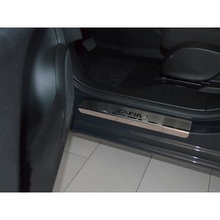 Накладки на пороги Natanika Premium (4 шт, нержавейка) Opel Zafira C Tourer 2011-2019 гг.