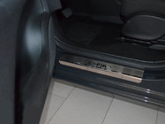 Opel Zafira C Tourer 2011-2019 гг. Накладки на пороги Natanika Premium (4 шт, нержавейка) фото 1