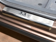 Peugeot 3008 2008-2016 гг. Накладки на пороги Nataniko (4 шт., нержавейка) фото 1