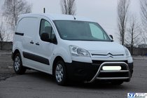 Peugeot Partner Tepee 2008-2018 гг. Защита переднего бампера WT022 (нержавейка) фото 3