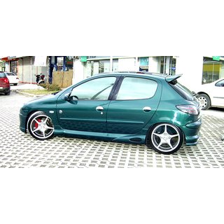 Боковые пороги (грунтованные под покраску) Peugeot 206 1998-2024 гг.