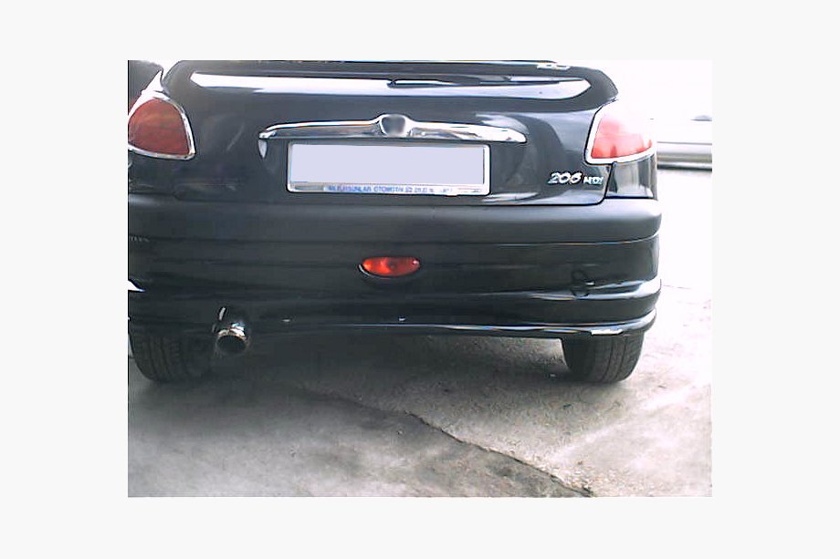 Peugeot 206 1998-2024 гг. Задняя нижняя накладка (грунт под покраску) Image
