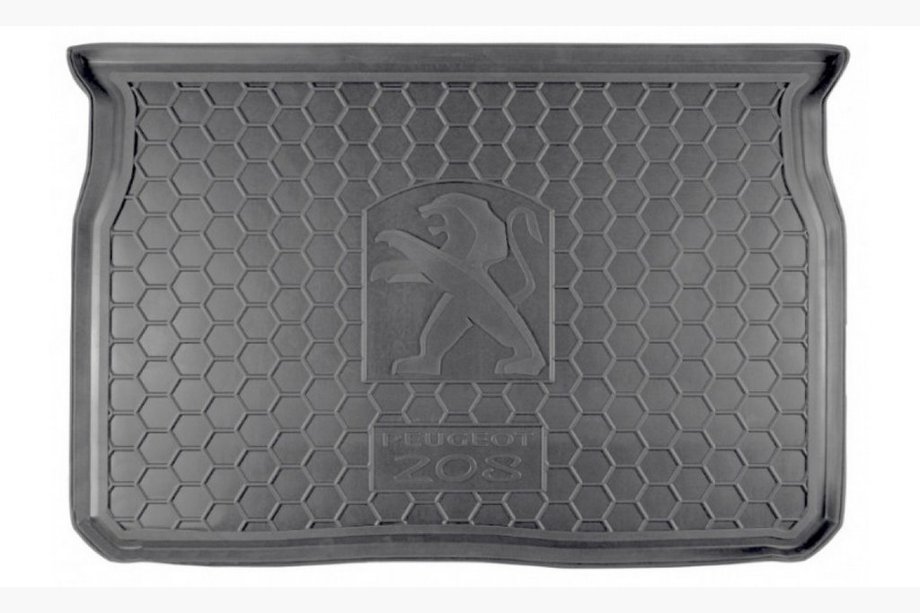 Peugeot 208 2012-2019 гг. Коврик багажника (пластик) Image