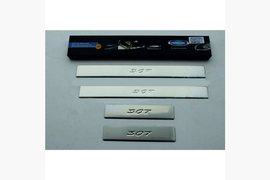 Накладки на пороги (Omsa, 4 шт., нержавейка) Image