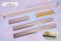 Peugeot 4007 2007-2013 гг. Накладки на пороги Natanika Standard (4 шт, нержавейка) фото 1