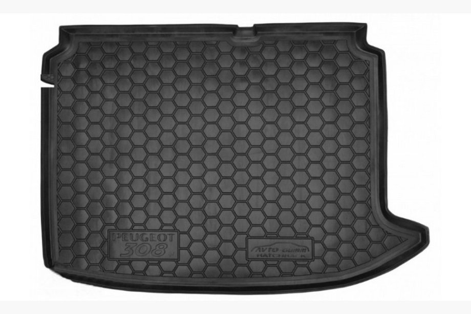 Peugeot 308 2007-2013 гг. Коврик Багажника HB (Autogumm, Пластик) Image