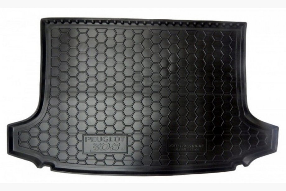 Peugeot 308 2007-2013 гг. Коврик багажника SW 7 мест (Autogumm, пластик) Image