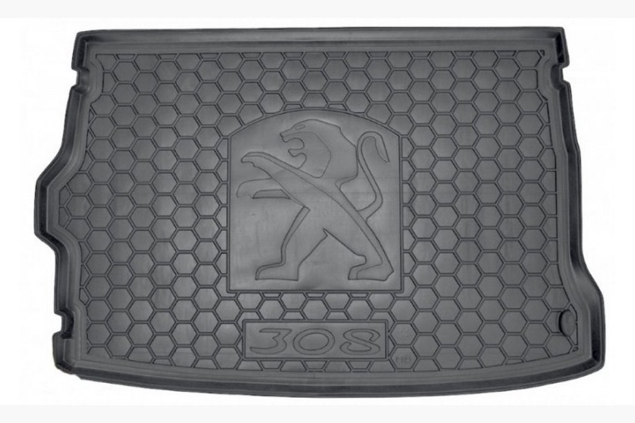 Peugeot 308 2014-2021 гг. Коврик Багажника HB (Autogumm, Резина) Image