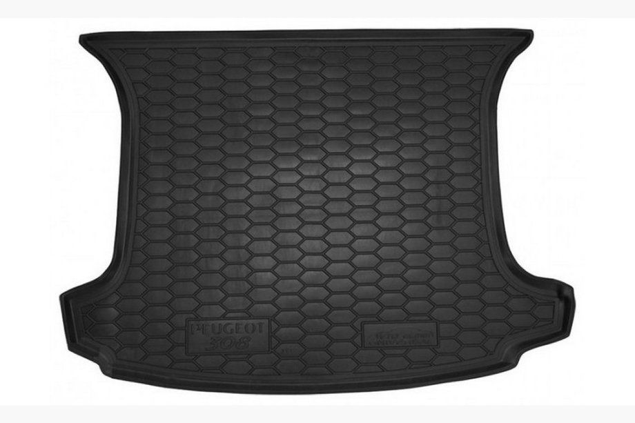 Peugeot 308 2007-2013 гг. Коврик багажника SW 5 мест (Autogumm, пластик) Image