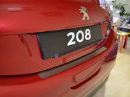 Peugeot 208 2012-2019 гг. Накладка на задний бампер Natanika (нержавейка) фото 1