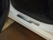 Peugeot 508 2010-2018 гг. Накладки на пороги Natanika Premium (4 шт, нержавейка) фото 1