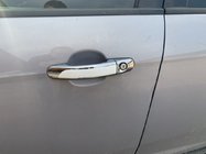 Хромированные Накладки на Ручки с Белой Полосой (4 шт, ABS) фото 2 Хромированные Накладки на Ручки с Белой Полосой (4 шт, ABS) фото 2