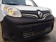Renault Kangoo 2008–2020 гг. Цельная решетка бампера из нержавеющей стали фото 1