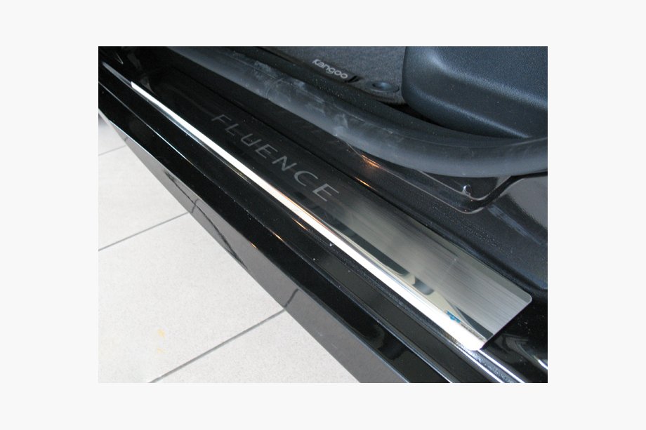 Renault Fluence 2009-2016 гг. Накладки на Пороги Nataniko (4 шт., Нержавейка) Image