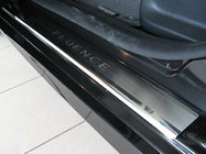 Renault Fluence 2009-2016 гг. Накладки на Пороги Nataniko (4 шт., Нержавейка) фото 1