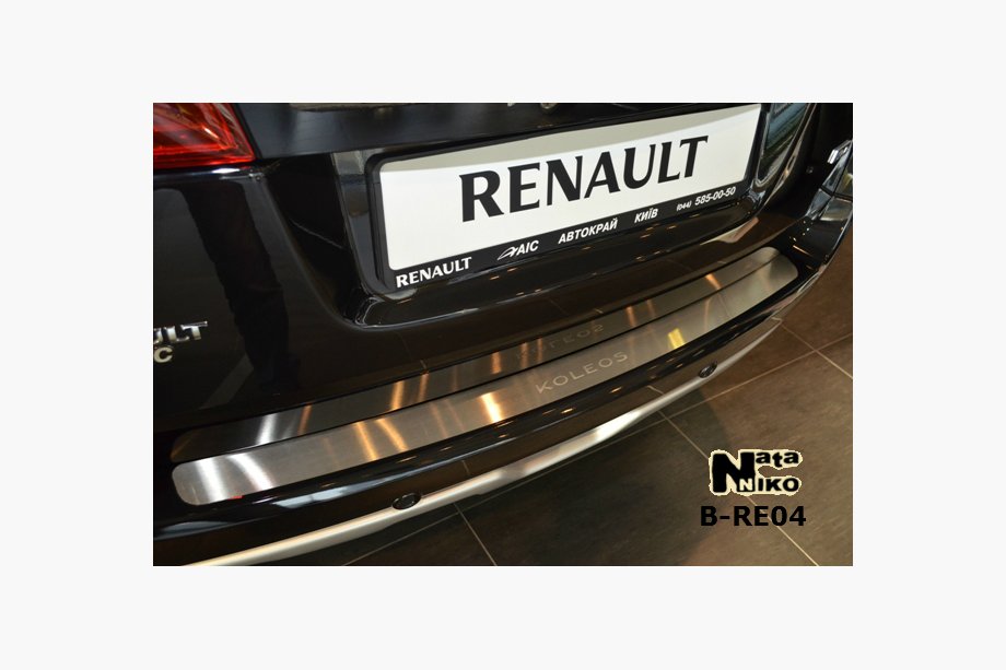 Renault Koleos 2008-2016 гг. Накладка на задний бампер Nataniko (нержавейка) Image