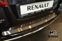 Renault Koleos 2008-2016 гг. Накладка на задний бампер Nataniko (нержавейка) фото 1