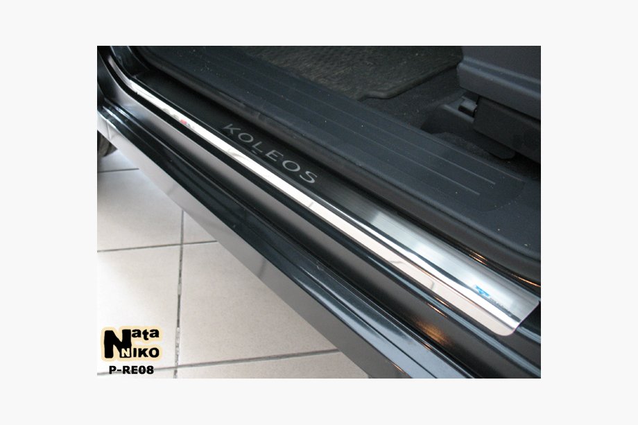 Renault Koleos 2008-2016 гг. Накладки на пороги Nataniko (4 шт., нержавейка) Image