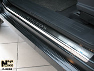 Renault Koleos 2008-2016 гг. Накладки на пороги Nataniko (4 шт., нержавейка) фото 1