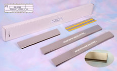 Dacia Logan I 2005-2008 гг. Накладки на пороги Natanika Standard (4 шт, нержавейка) фото 1