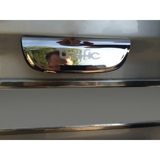 Хромированная накладка над номером (распашные двери, нержавейка) Renault Trafic 2001-2015 гг.