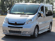 Renault Trafic 2001-2015 гг. Передняя защита ST014 (нержавейка) фото 4