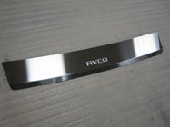 Chevrolet Aveo T250 2005-2011 гг. Накладка на задний бампер с загибом Nataniko (нержавейка) фото 1