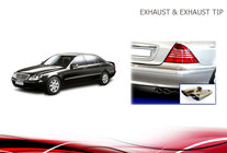 Mercedes S-сlass W220 1998-2005 гг. Насадки на выхлоп V2 (2 шт) фото 7