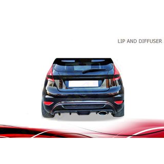 Накладка на задний бампер Niken (под покраску) Ford Fiesta 2008-2017 гг.