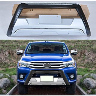 Передняя накладка V1 (ABS) Toyota Hilux 2015- гг. фото 2