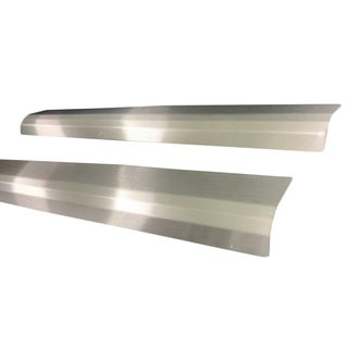 Накладки на пороги Elite (2 шт, нержавеющая сталь) Nissan Primastar 2002-2014 гг. фото 1