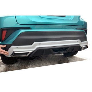 Передняя и задняя накладки V1 (2 шт, пластик) Toyota C-HR 2016-2023 гг. фото 3