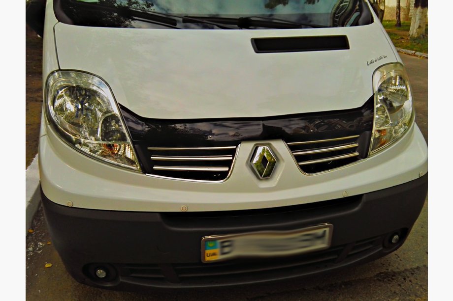 Renault Trafic 2001–2015 гг. Хромированные Накладки на Решетку Радиатора 2007-2015 (6 шт, Нержавейка) OmsaLine - Итальянская Нержавейка Фото 2