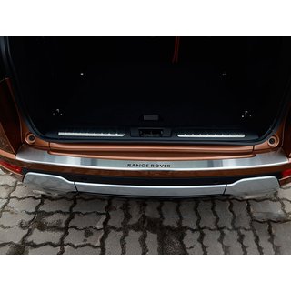 Накладка на задний бампер с отбортовкой Natanika (нержавейка) Range Rover IV L405 2013-2021 гг.