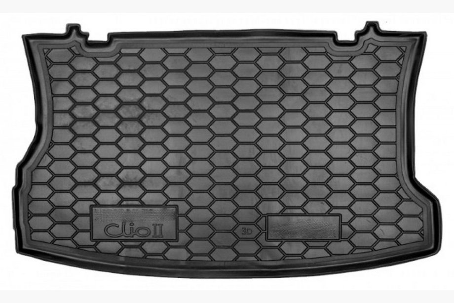 Renault Clio II 1998-2005 гг. Коврик багажника HB/3D (Autogumm, резина) Image