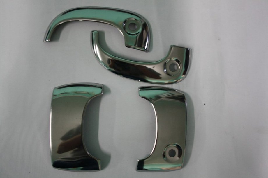 Renault Kangoo 1998-2008 гг. Хромированные Накладки на Ручки (Нержавейка) Две передние + одна сдвижная Фото 4