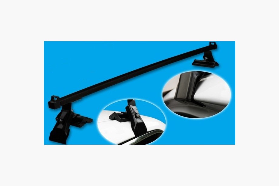 Chevrolet Lacetti 2003-2024 гг. Багажник на крышу CAMEL (черный, пара) Image