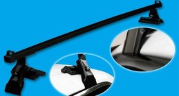 Chevrolet Lacetti 2003-2024 гг. Багажник на крышу CAMEL (черный, пара) фото 1