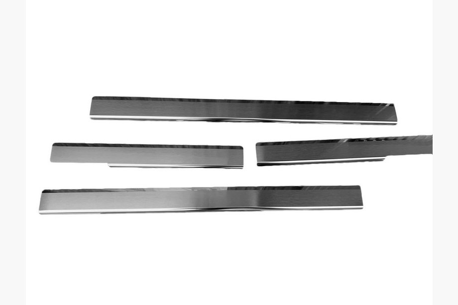 Toyota Land Cruiser Prado 120 2002-2009 гг. Накладки на Пороги Nataniko (4 шт., Нержавейка) Image