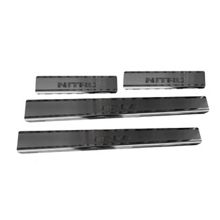 Накладки на пороги Natanko (нержавейка) Dodge Nitro 2006-2011 гг. фото 1