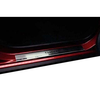 Накладки на Пороги Nataniko (4 шт., Нержавейка) Renault Sandero 2007-2013 гг.