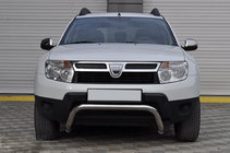 Dacia Duster 2008-2018 гг. Передняя защита ST011 (нержавейка) фото 1