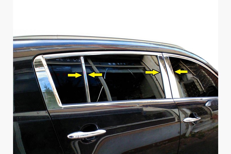 Накладки на дверные стойки из нержавеющей стали (6 шт) Image