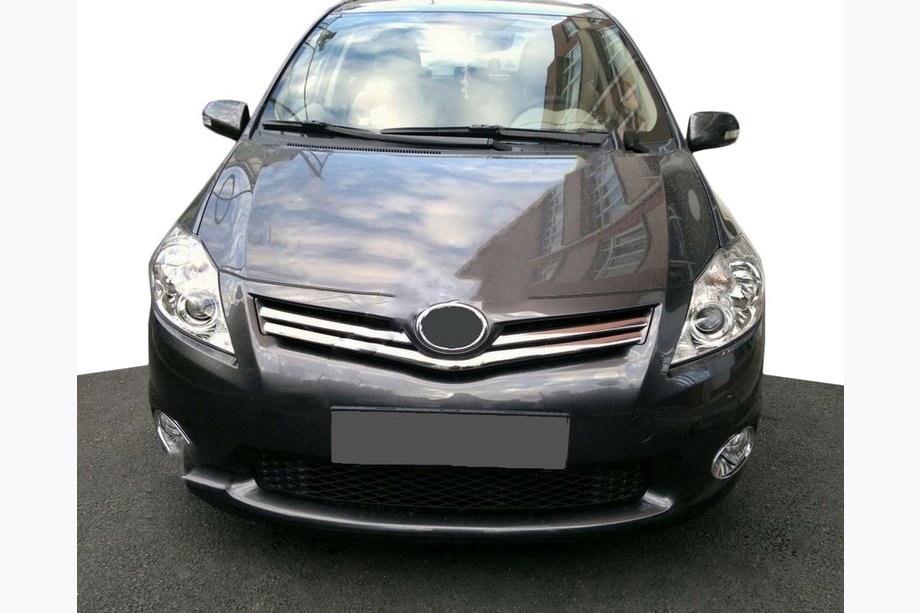 Toyota Auris 2007-2012 гг. Хромированные Накладки на Решетку (Нержавейка) Image