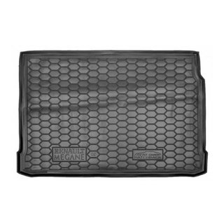 Коврик багажника HB 2002+ (Autogumm, пластик) Renault Megane II 2004-2009 гг.